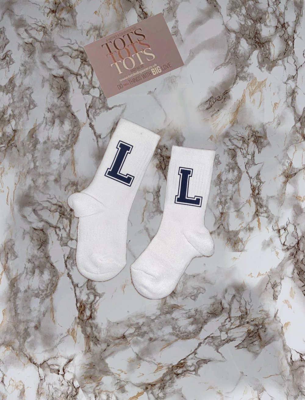 Varsity Initial Socks