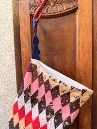 Image 3 of Antique American Lonestar Quilt Stocking No. 1