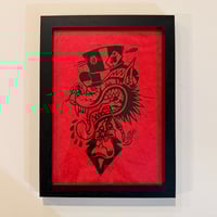 Image 6 of 🚬🎩🤪 Framed Linocut Print