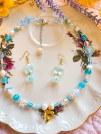 Image 3 of Blue Lagoon with locket heart charm 