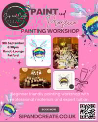 Image 2 of Paint & Prosecco Night at Retford - The Cutest Bumblebee