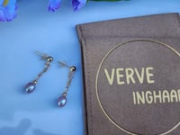 Image 1 of  Helen Earrings, Lavender Pink Pearl Earring