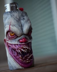 Image 10 of Pennywise- collectible Bic lighter sleeve, original sculpt, functional art OOAK