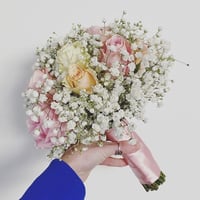 Image 3 of Rose & gypsophila 