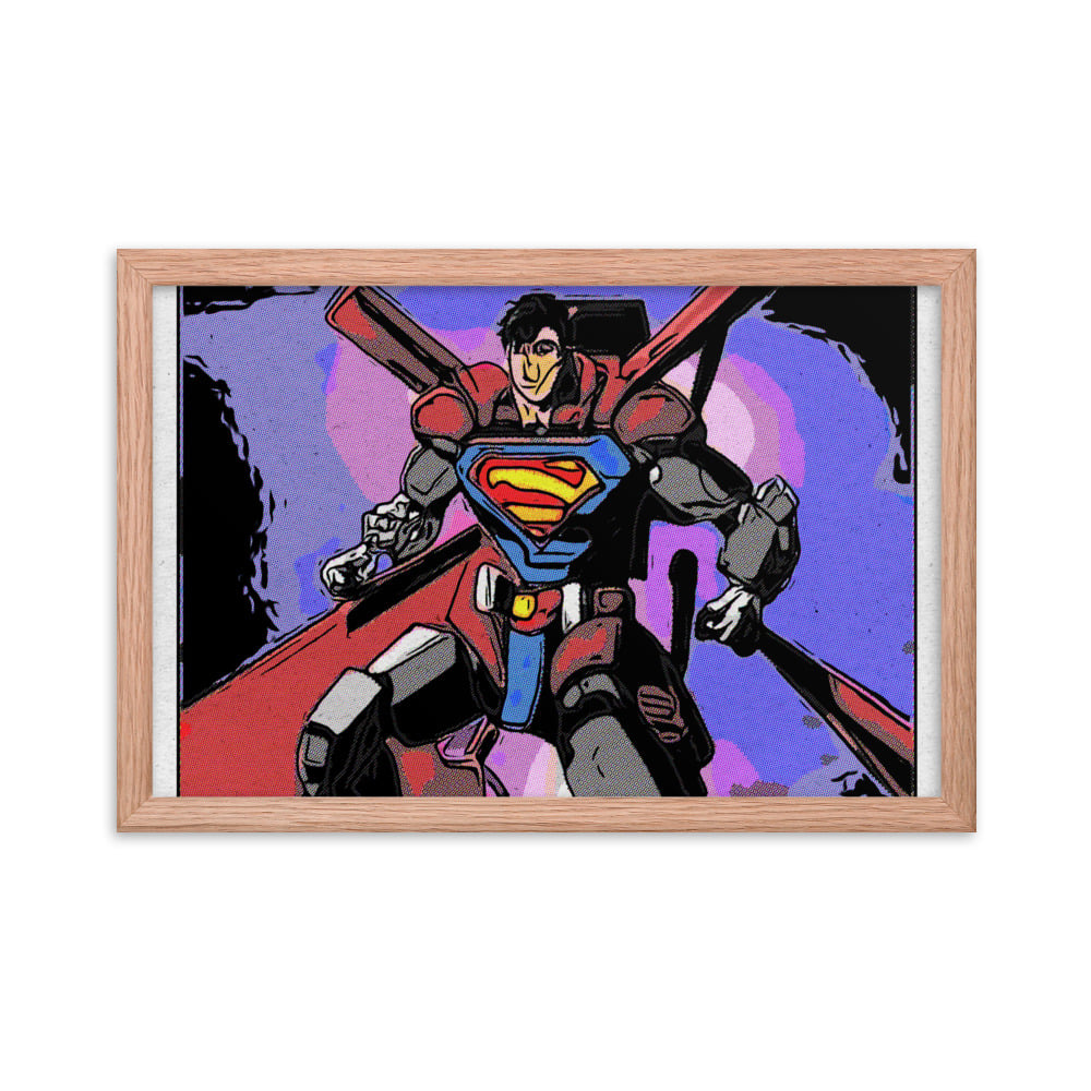 ZEN EXP - Robo-Superman Framed photo paper poster