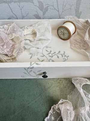 Image of Botanical painted drawer #3