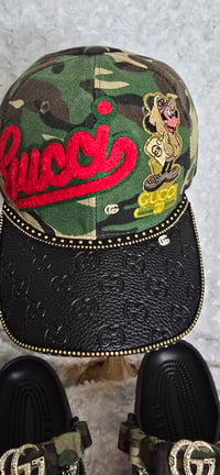 Image 7 of Camo & Black Crocs w/ Hat & 3 Stack