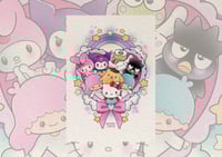 Sanrio Friends Glitter Print A4