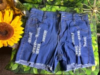 Image 2 of Girls Denim Shorts 