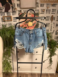 Image 1 of Fashion nova short shorts distressed 