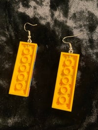 Image 2 of Trans Pride Lego Earrings