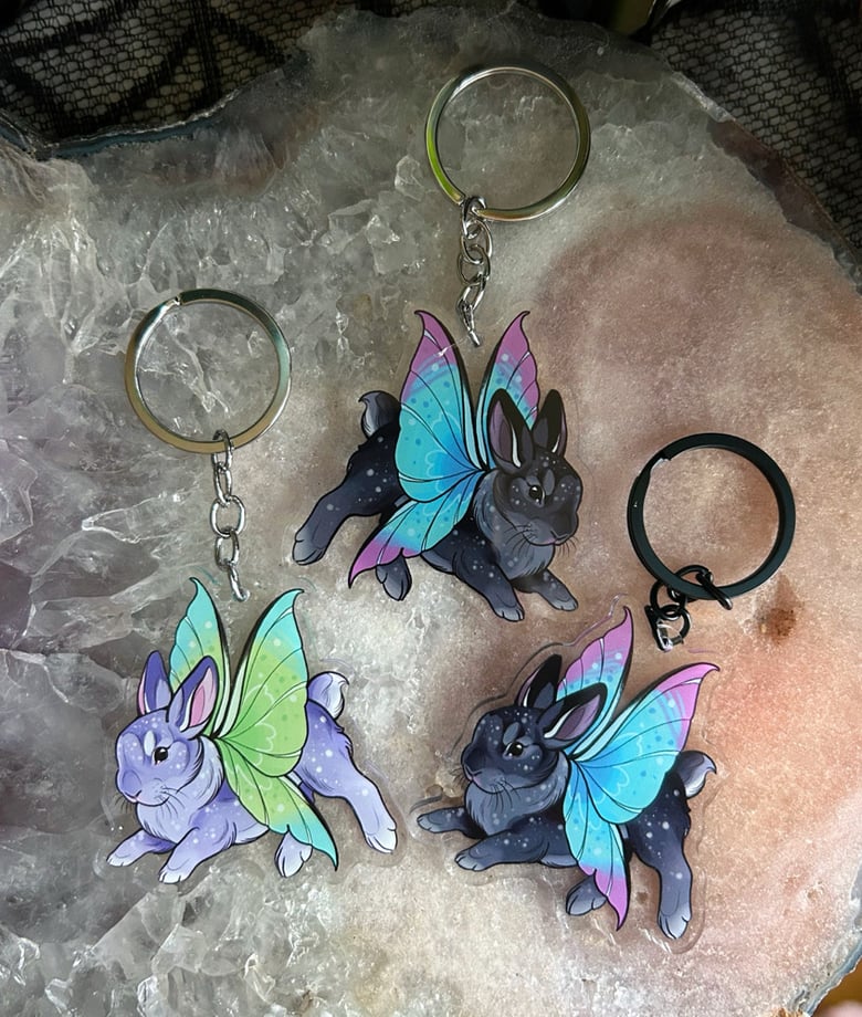 Image of Rabbit Acrylic Keychain 