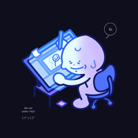 Image 2 of Late Nights Sticker (PREORDER)