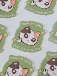 Image 3 of Frontal lobe cat sticker