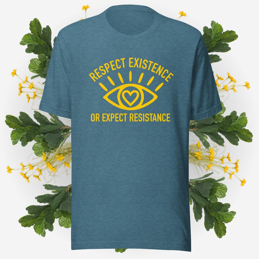 Image of Respect Existence Unisex t-shirt