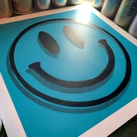 Image 2 of Acid House Culture - Neon blue   Art Print