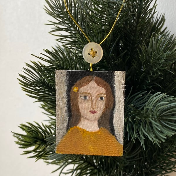 Image of Golden angel - miniature painting 