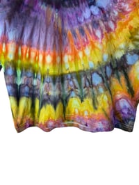 Image 5 of S Unisex Adult Soft Long Sleeve Tee in Bright Spiral Ice Dye