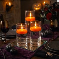 Image 3 of  Cylinder vases for floating candles or flower holder a set if 3