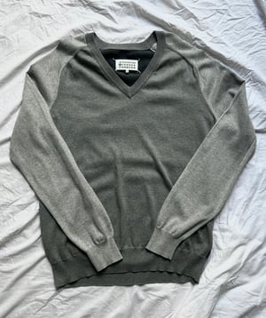 Maison Martin Margiela 3 Greys V-Neck Sweater SS15 - Size L