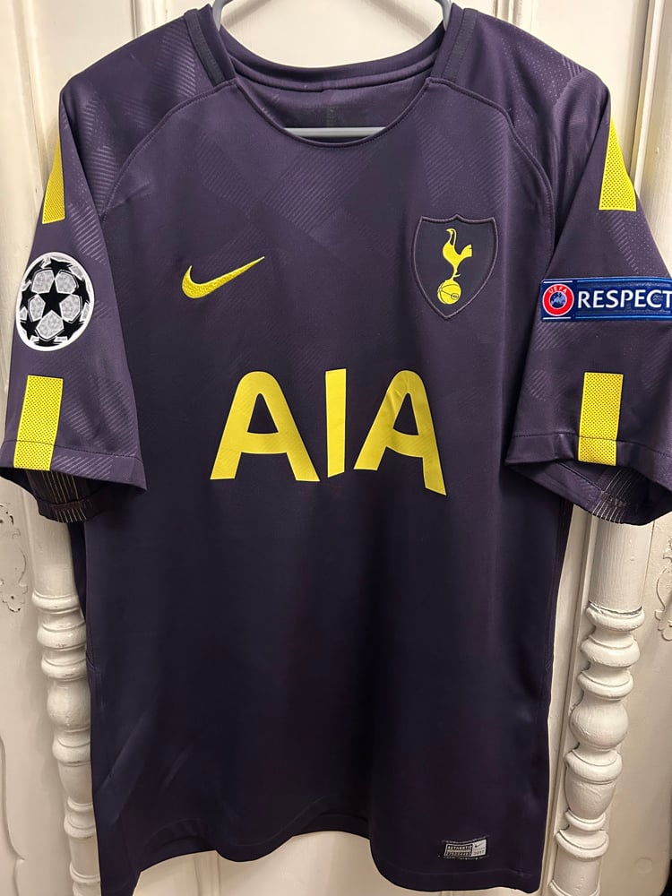 Image of Tottenham Hotspur “DEMBELE 19” 2017/18 Third Shirt + UCL patches (L)