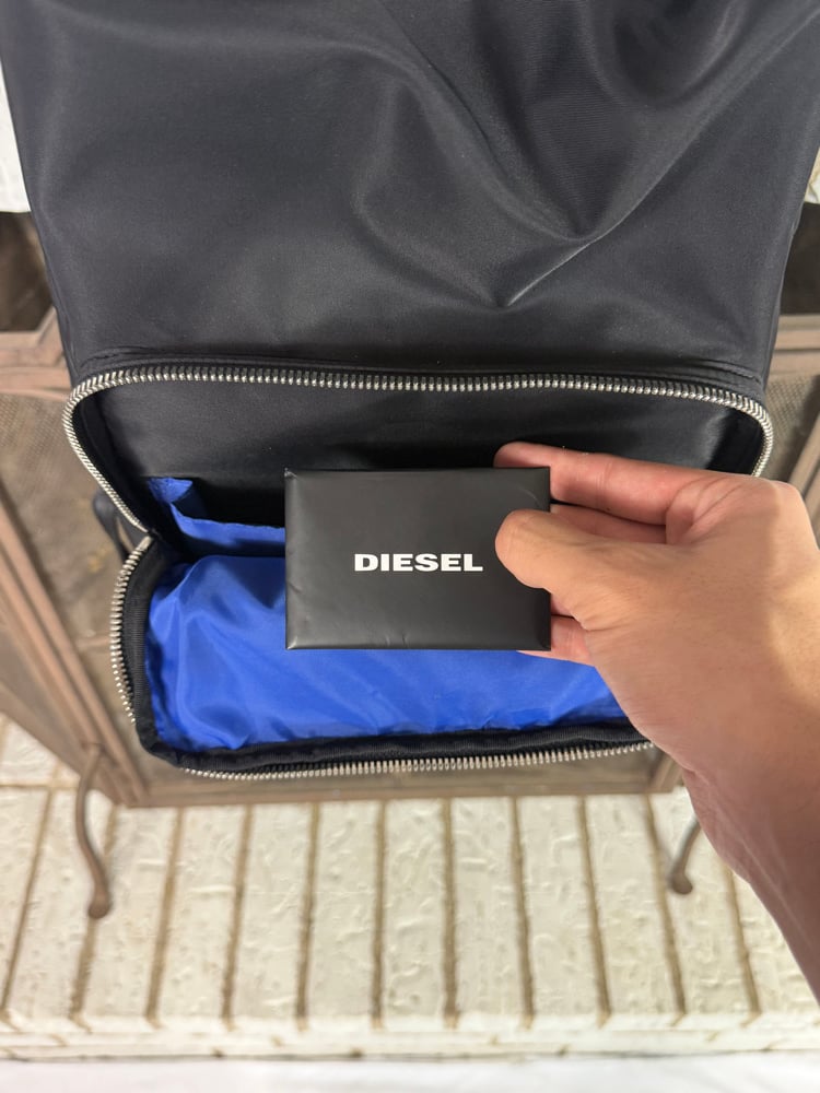 Image of Diesel Top-Strap Nylon Backpack