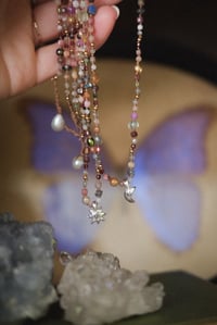 Image 3 of Reserved for Sophie ~ Moon starburst crystal beaded necklace