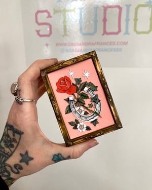 Image of Lucky Rose Framed Cutouts Original