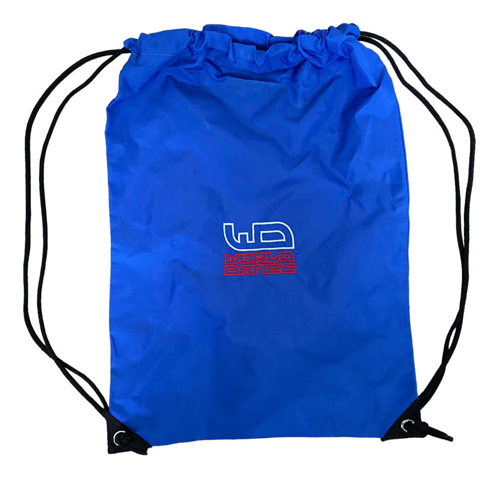 Image of Vintage World Dance string pull bag 