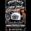 Hat black/white front Fishtailz
