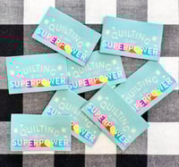 Image 2 of Sarah Hearts Woven Tags - Quilting 