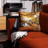 Image 1 of Premium Pillow ( TURKEYS!!!!!!! )