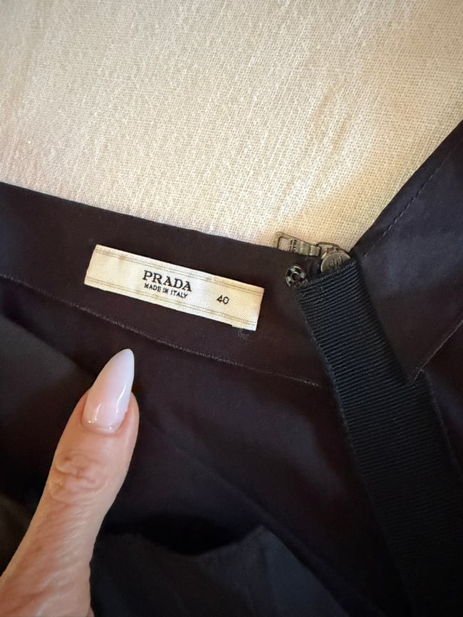 90s Prada minimalist black dress vintage 