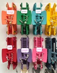Image 2 of beaded claw clips
