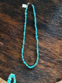 Image 3 of Turquoise Nugget Necklace 