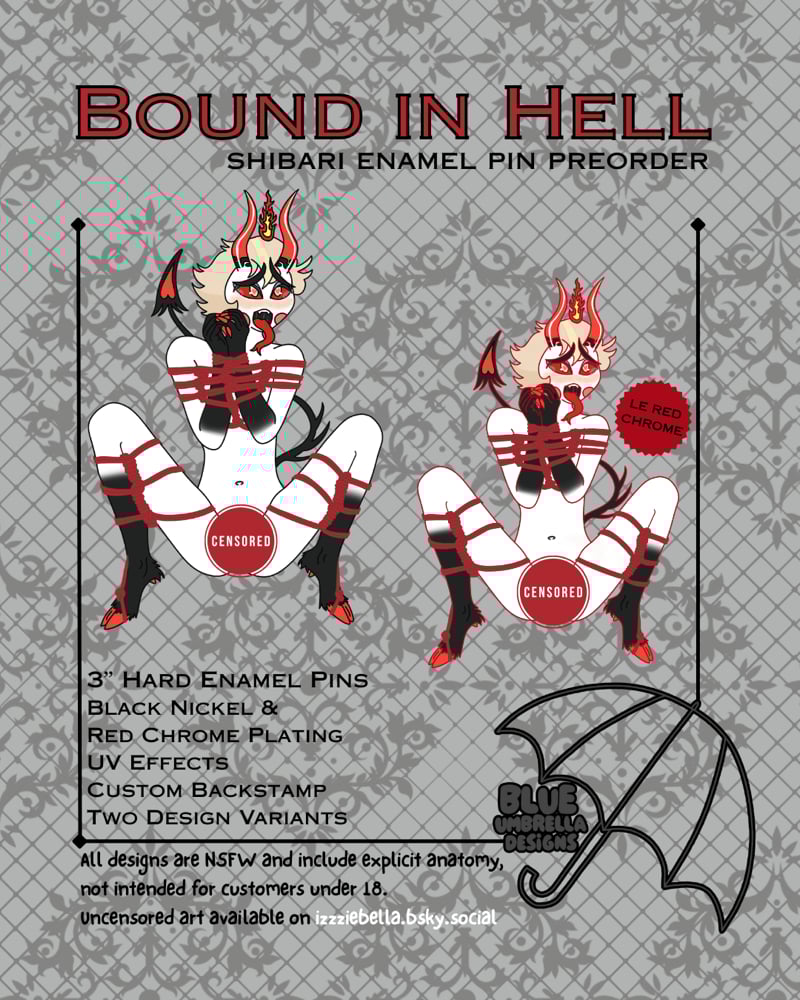 Image of PREORDER - Bound in Hell Pin Series - Lucifer