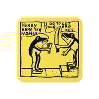 Eugene Teal Cut Your Ear Off Coaster