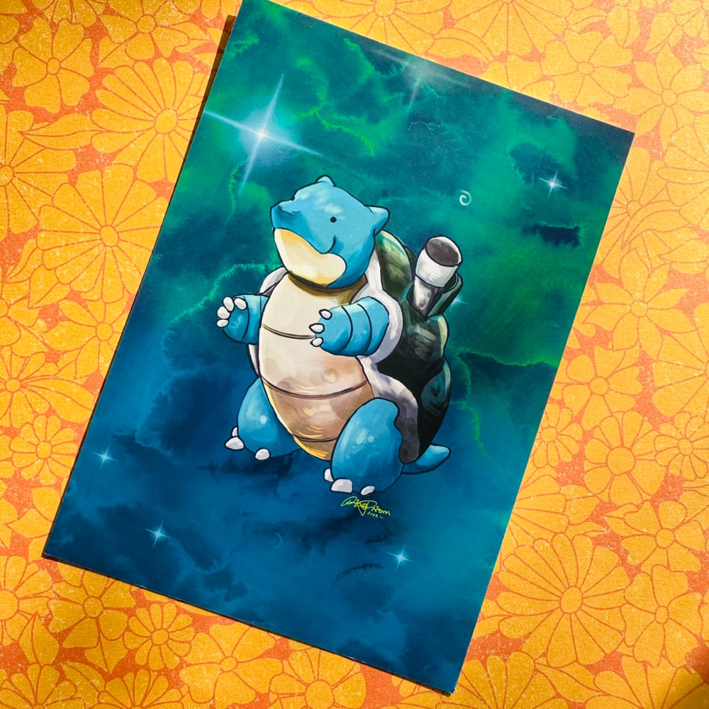 Image of Pokemon Art Print Set of 3 - Gen 1 Starters | Charizard, Venusaur, Blastoise
