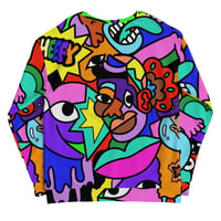 Image 1 of SHEEFY "COLLEGE DOODLE" ALL OVER CREWNECK