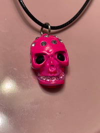 Image 1 of Neon Skull Bling Necklace