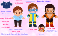 Image 4 of Sonar is instock! Preorder dispatch plush 20cm  Beef, Robert, flambae, and waterboy
