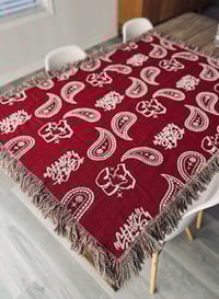 Image 3 of Paisley Woven Blanket