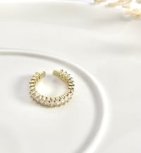 Image 4 of Rectangular Crystal Ring