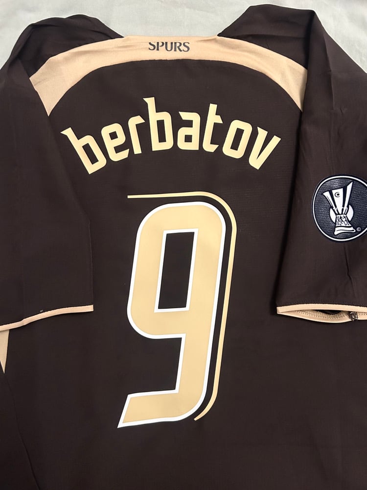 Image of PRE ORDER: Tottenham Hotspur “BERBATOV 9” 2006/07 Third Shirt + UEFA Cup patch (M)