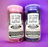 Image 3 of All is Fair in Love and Poetry 16 OZ Glass Cup