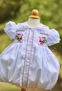 Image 9 of ELH x Manolitas Girl's Hand Smocked Santa Collection 