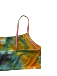 Image 7 of L/XL (40) Bralette in Bright Blooms Watercolor Ice Dye