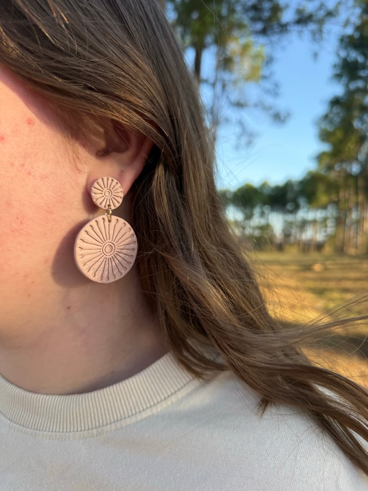 Image of Sprial circle dangles 