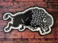 Image 1 of Bison Woodcut