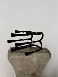 Image 2 of Vintage Jens H. Quistgaard for Dansk Cast-Iron/Brass Candelabra